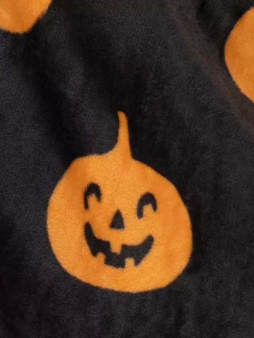 Hyde and EEK! Halloween Pumpkins Throw Blanket Black/Orange 60x50